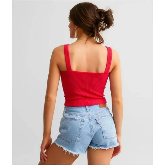 Free People Ribbed Brami Tank Top Sz XS/S - Picture 2 of 9